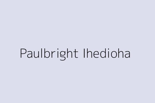 Paulbright Ihedioha